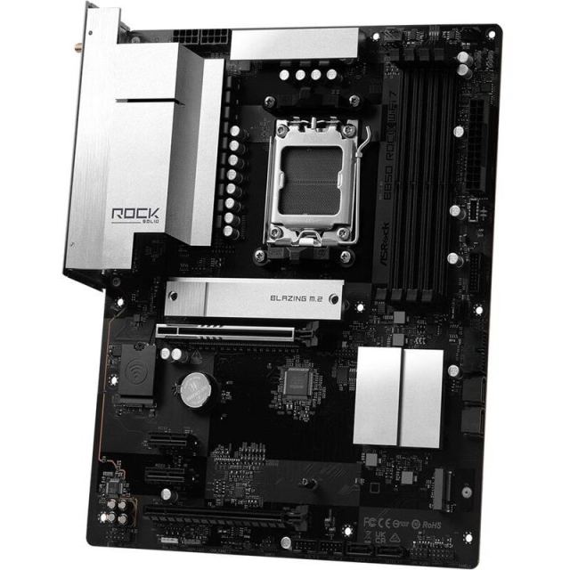 ASROCK Placa de baza ASRock B850 ROCK WIFI 7, AMD B850, Socket AM5, DDR5, ATX, HDMI