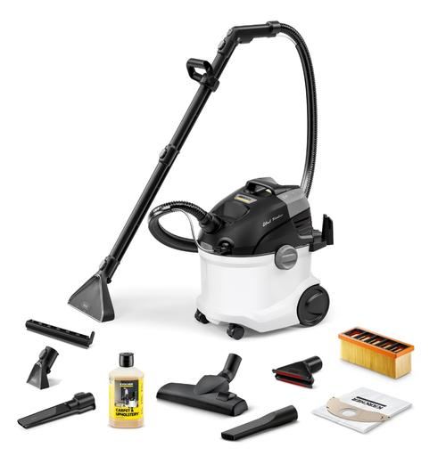 Aspirator cu spalare Karcher SE 6 Signature Line, 1000 W, Cablu 6m, Rezervoare apa 4/4 L (Alb)