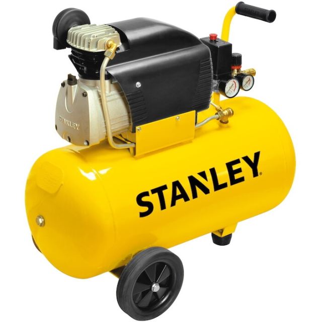 Stanley Compresor aer profesional Stanley D211, 2 CP, 50 l capacitate rezervor, 8 bar presiune lucru, 222 l/min debit aer
