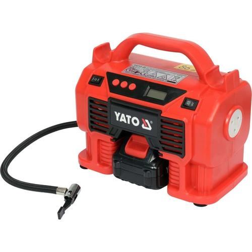 Compresor Yato YT-23247, 18 V, 11 bar, 21l/min, Portocaliu