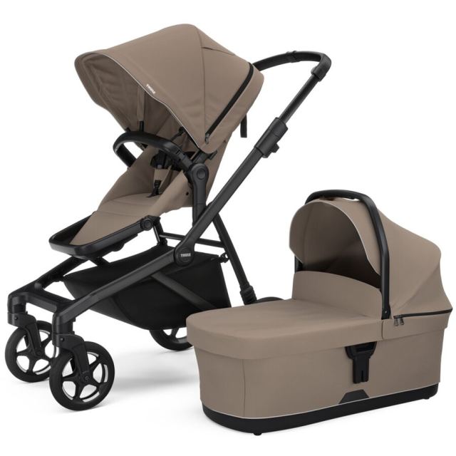 Thule Set Carucior Thule Sleek 2 + Landou, Tinted Taupe, (Bej)