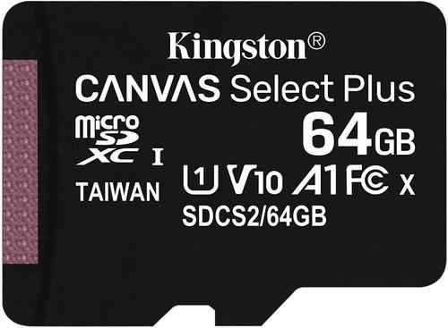 Card de memorie MicroSD Kingston Canvas Select Plus, 64GB, UHS-I, Class 10