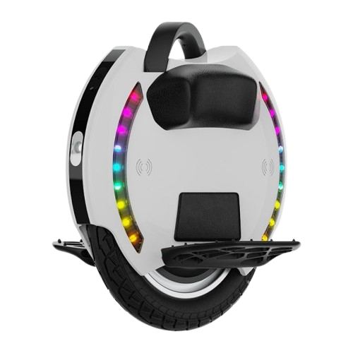 Monociclu electric KingSong KS-14M, Autonomie 20km, Motor 800W, Roata 14inch, viteza maxima 20km/h, lumini RGB (Alb/Negru)