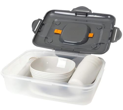 Set Picnic Campnig Platinet PCTS27G, 4 persoane, 26 piese