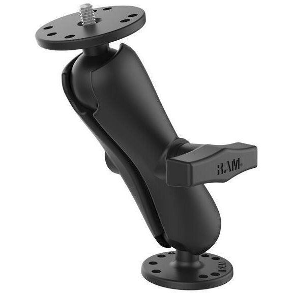 RAM&nbsp;MOUNTS RAM® Suport dublu cu bila cu filet masculin 1/4-20 - Dimensiune C Mediu