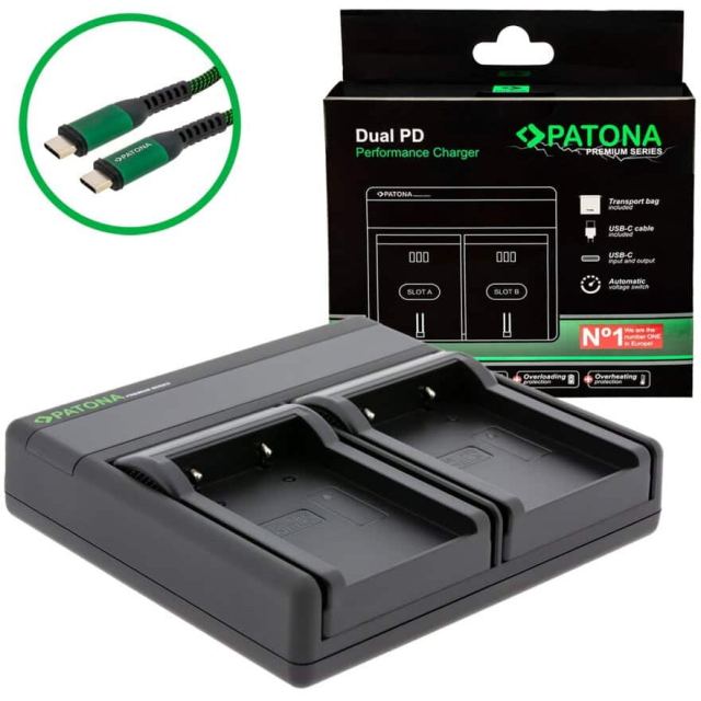 Patona Patona Premium Dual PD Performance incarcator pentru Nikon EN-EL5 incl. USB-C input/output