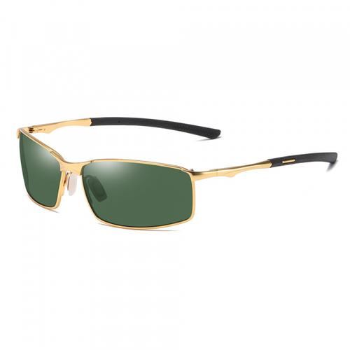 Ochelari De Soare Barbati Techsuit 559, Polarizati, Protectie UV (Auriu/Verde)