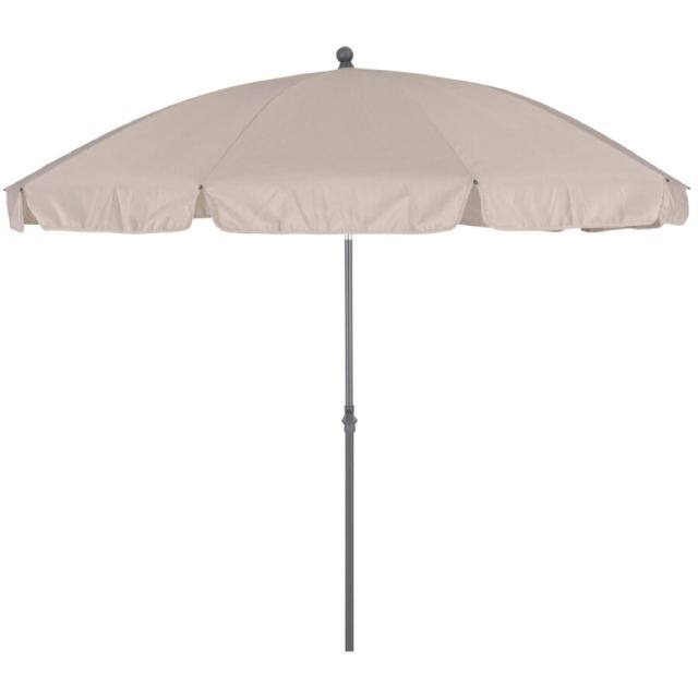 Naterial Umbrela plaja, otel/poliester, Ø 237 cm, H 265 cm, Bej