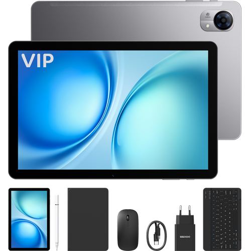 Tableta Doogee Tab G5 VIP, 4G, Wi-Fi, Procesor Unisoc Tiger T606 Octa-Core, Ecran 120Hz IPS 10.1inch, 3GB RAM, 128GB Flash, Camera 8MP + 5MP, Wi-Fi, Bluetooth, GPS, Stereo, Android 16 (Gri)