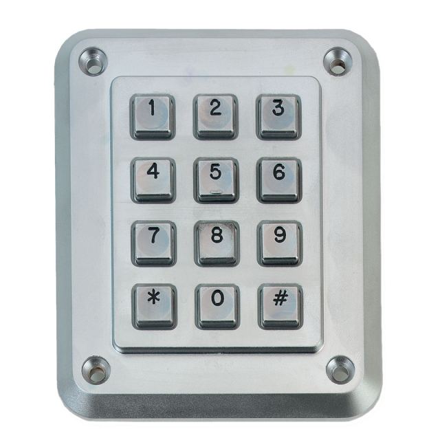 Tastatura LED antivandal UTC ATS1155, intrare/iesire, IP67, otel