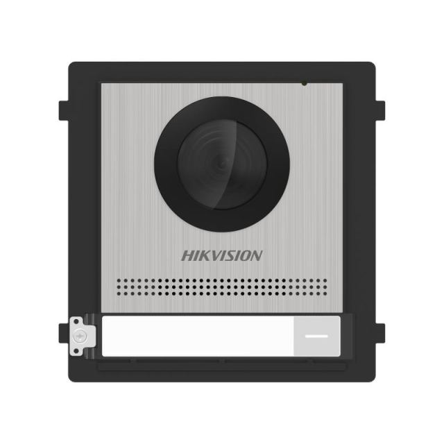 Videointerfon modular de exterior Hikvision DS-KD8003-IME1(B)/S, 2 MP, IR, 1 familie, montaj aparent, PoE