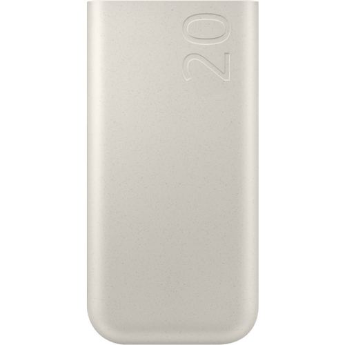 Acumulator extern Samsung EB-P4520XUEGEU, 20000mAh, 45W, PD, 3x USB-C (Bej)