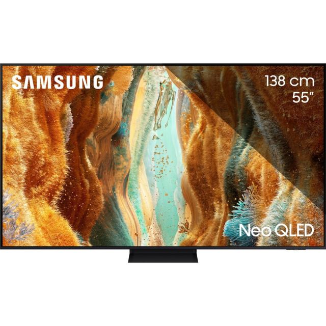Samsung Televizor Samsung MiniLED Neo QLED 55QN70F, 138 cm, Smart, 4K Ultra HD, Clasa E(Model 2026), Negru