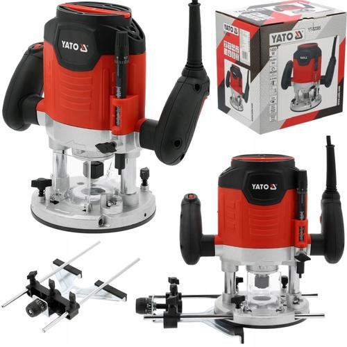 Freza YATO YT-82385, 1400W, 6mm si 8mm, pentru lemn, cu ghidaj, set complet