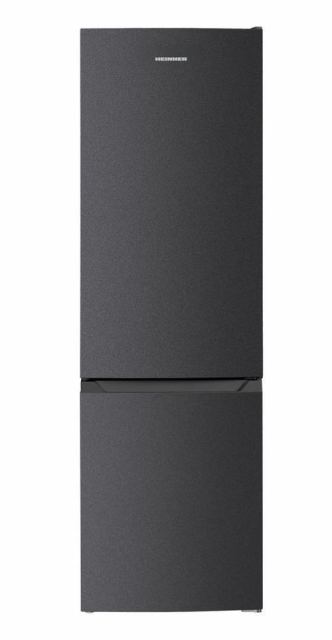 Combina frigorifica HEINNER HC-HM262DGE++, 262 L, Clasa E, Control electronic, Lumina LED, Usi reversibile, H 180 cm (Gri antracit)