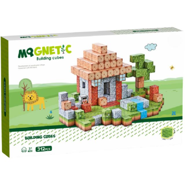 Bufnitel Cuburi magnetice - In natura 312 piese (2 cm)