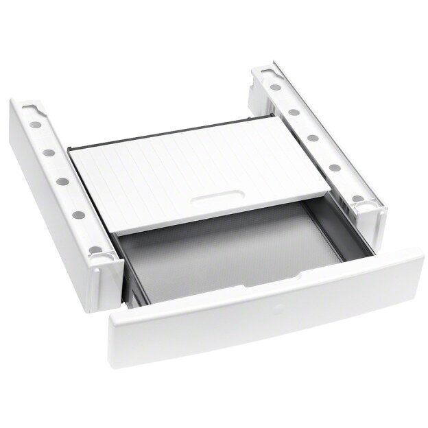 Miele Conector masina de spalat Miele, model cu sertar, utilizabil intre doua masini de spalat sau in combinatia masina + uscator Miele, • pentru asezarea in coloana a masinilor de spalat rufe si a uscatoarelor Miele; conector cu sertar pentru depozitare