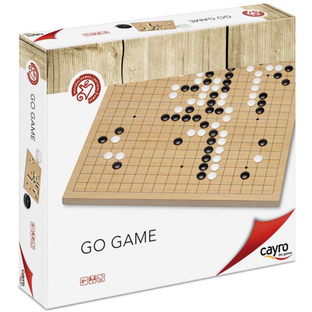 Cayro Joc de strategie Go, tabla de lemn, Cayro, Varsta 8+ ani, Multicolor