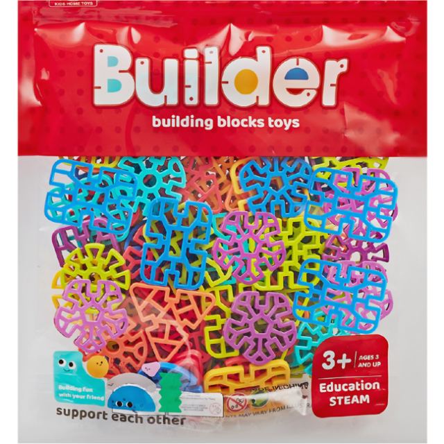 Bufnitel Joc de constructie STEAM - Fulgi de zapada (84 piese)
