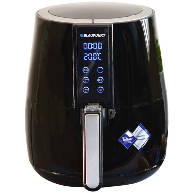 Blaupunkt Friteuza fara ulei Blaupunkt AirFryer AFD501, 1500 W, temperatura reglabila 150- 200 grade, multiple functii : prajire, coacere, reincalzire, gratar, temporizator 1h, Negru