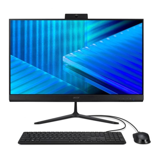 Acer Sistem Desktop Acer Veriton 2000 All-in-One VZ415G, 23.8inch, IPS, Core 5 120U, 16GB RAM, 512GB SDD, Windows 11 Pro, Negru