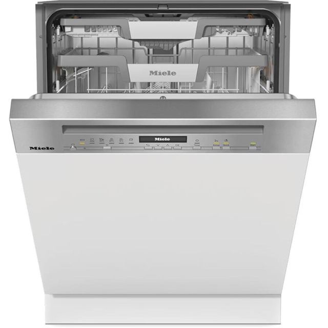 Miele Masina de spalat vase semi-incorporabila MIELE G 7040 SCi AutoDos, 14 seturi, 5 programe, 60 cm, Clasa A, Inox