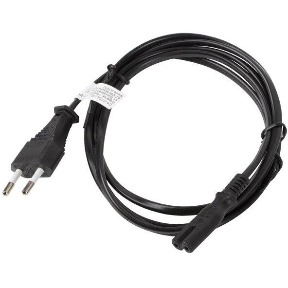 LANBERG Cablu de alimentare TV / radiocasetofon lungime 1.8m VDE Lanberg Euro CEE 7/16 la IEC 320 C7 2 pini 10A negru