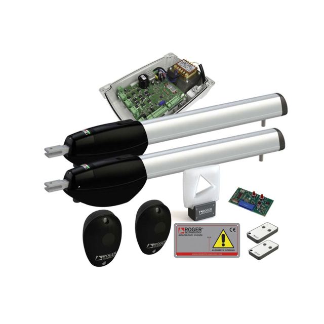 Kit automatizare poarta batanta Roger Technology KIT BE20/211 HS, 2.5 m, 300 Kg, 230 V AC