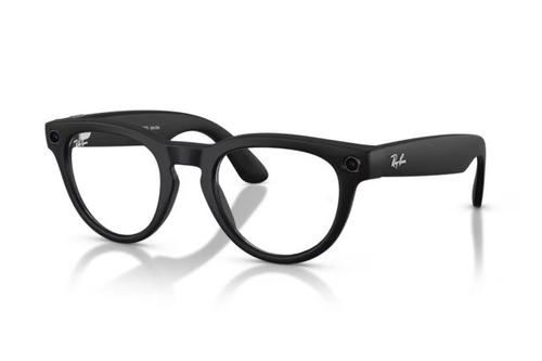 Ochelari Smart Ray-ban META Headliner Matte Gen 2 RW4013 6702CE 50-23, High Bridge Fit, Wi-Fi 6, Bluetooth, Aparat foto cu filmare, Asistent vocal, 32GB Flash, Meta AI integrat, Lentile Transparente cu protectie lumina albastra/violet (Negru)