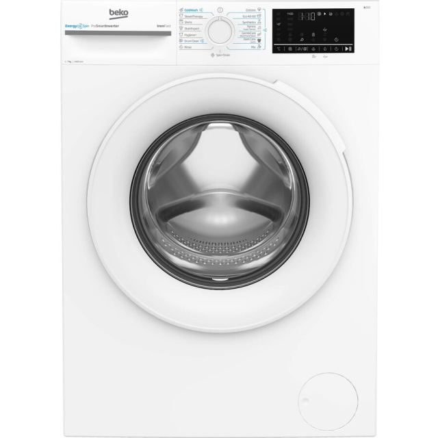 Beko Masina de spalat rufe Beko BM3WFU47415WW, 7 kg, 1400 RPM, Clasa A, Motor ProSmart Inverter, Recycled Tub, Hygiene+, SteamCure, AddXtra, Alb