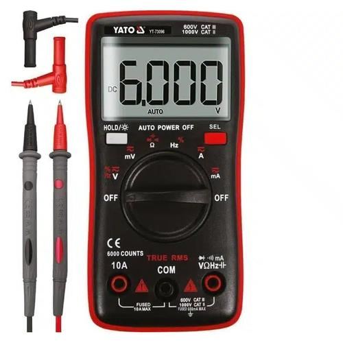 Multimetru Digital Yato YT-73096 / Masuratori tensiune, curent, rezistenta si capacitate / Ecran LCD si performanta fiabila