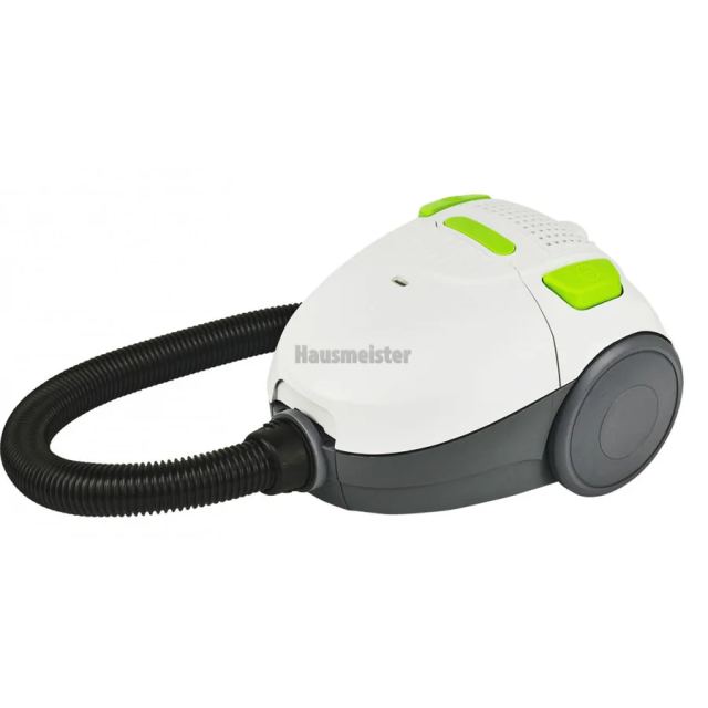 HAUSMEISTER Aspirator cu sac Hausmeister HM2041, 800 W, 1.8 L (Alb/Verde)