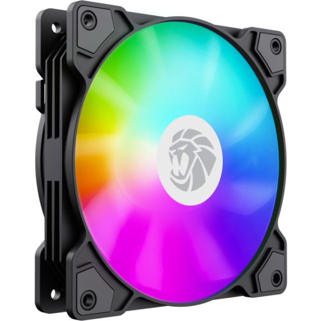 Gamemax Ventilator PC Gamemax FN12A-S5, PWM, ARGB, Negru