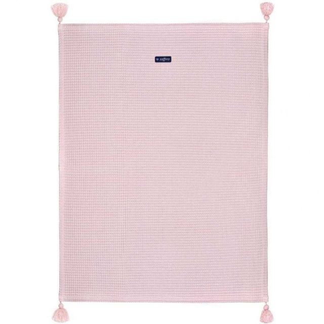 Patura de waffle bumbac 75 x 100 cm Womar Zaffiro roz