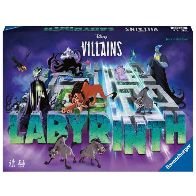 Ravensburger Joc labirint pentru copii Ravensburger - Labyrinth Villains, cu caractere Disney de la 7 ani, multilingv include RO