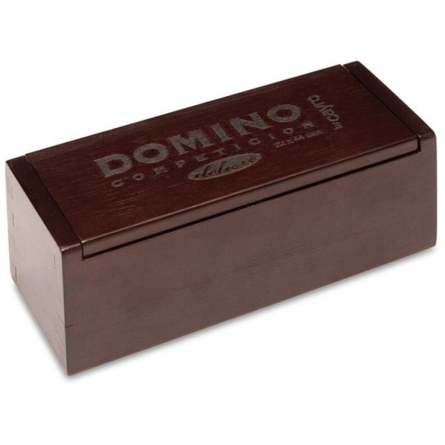 Cayro Joc Domino Clasic Premium Cayro, in caseta lemn, 28 piese cu insertie de metal