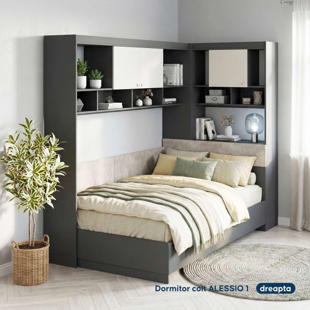 Set dormitor pe colt ALESSIO 1