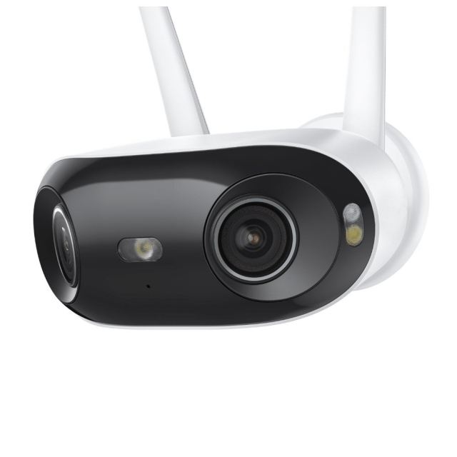 Camera supraveghere panoramica wireless cu lentila duala IP WiFi 6 Dual Band Reolink Elite Full Color W740, 8 MP, 2.8 mm, 180 grade, slot card, lumina alba/IR 30 m, microfon si difuzor, detectie om/vehicul/animal, timelapse