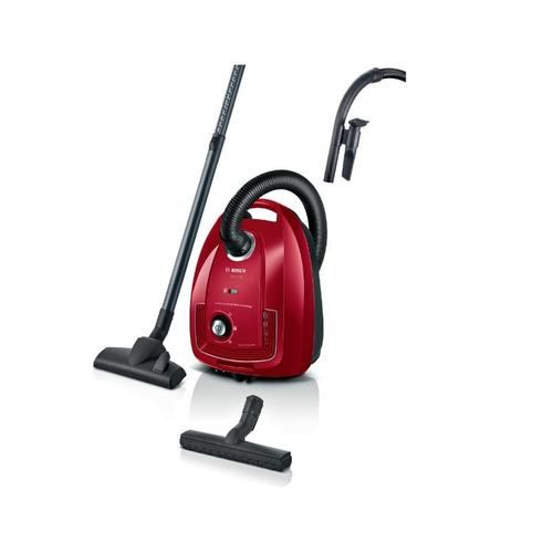 Aspirator cu sac BOSCH Series 4 BGD38RD1H, 600 W, 4L (Rosu)
