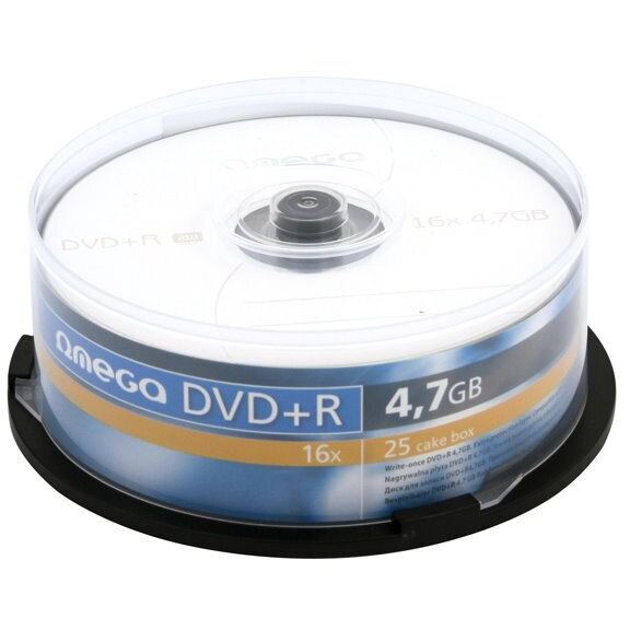 omega Omega DVD+R 4.7GB, 16X, Pachet 25 bucati