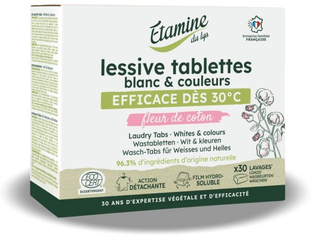 Tablete Bio rufe albe si colorate Etamine parfum flori de bumbac 30 bucati