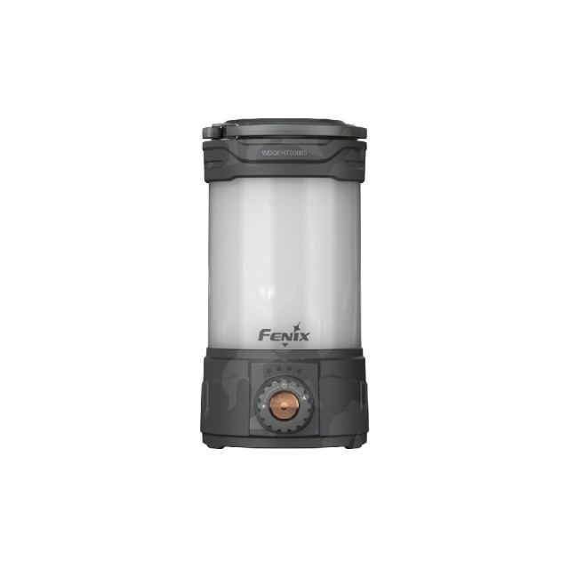 Lanterna reincarcabila pentru camping Fenix CL26R PRO Grey Camo, 650 lumeni, 15 m