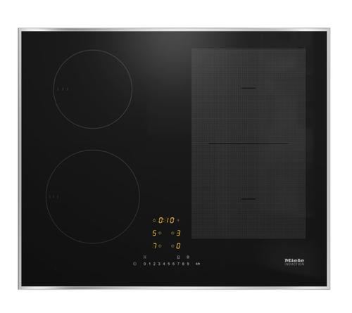 Plita incorporabila Miele KM 7466 FR 125 Edition, Inductie, PowerFlex, ComfortSelect, TwinBooster, Con@ctivity, Miele@home (Negru)