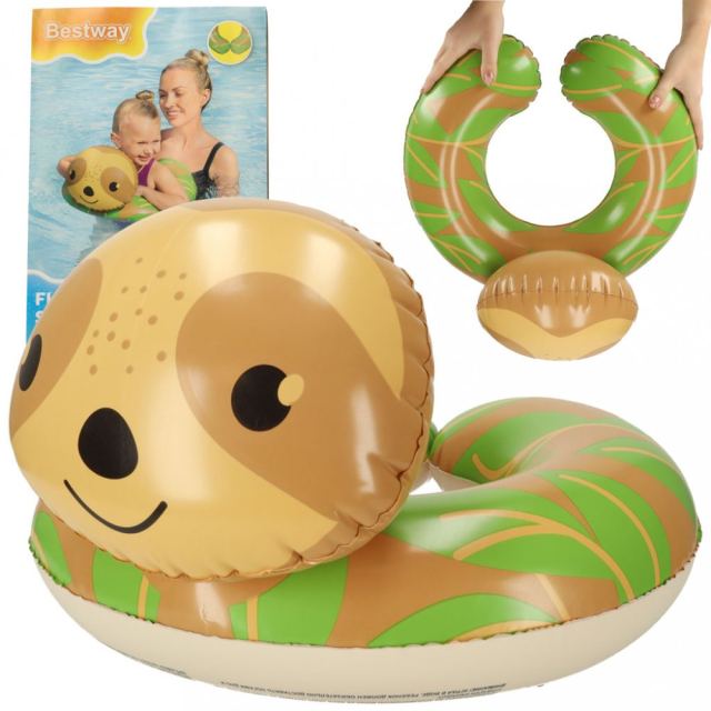 Colac de inot gonflabil pentru copii 50 x 46 cm model Sloth