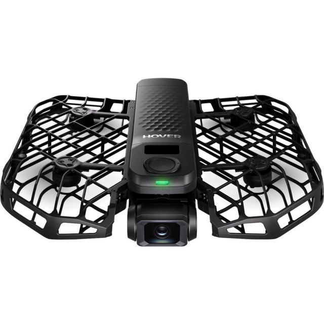 HOVERAir Drona HOVERAir X1 PRO Ultimate Cycling Kit, 32 GB, rezolutie foto 12 MP, video 4K la 60 fps si Full HD  la 120 fps, Autonomie 16 minute, viteza maxima de 16,67 m/s (aprox. 60 km/h)