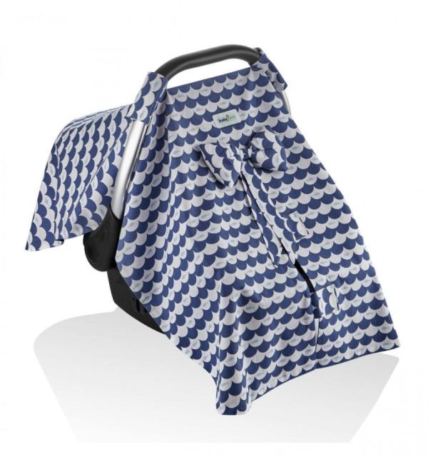 Parasolar BabyJem pentru scaun auto 0-13 kg Infant Cover Indigo