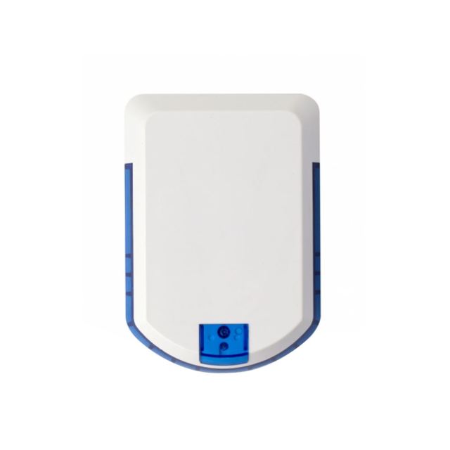 Sirena de exterior wireless cu LED Eldes EWS2-BLUE, 104 dB, RF 150 m, autonomie 18 luni