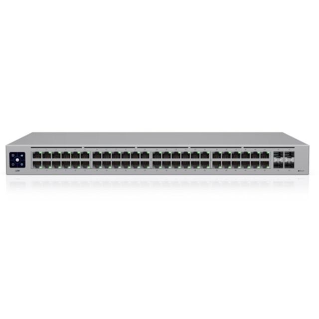 Switch 48 porturi Ubiquiti UniFi USW-48-EU, 104 Gbps, 4 porturi SFP, cu management