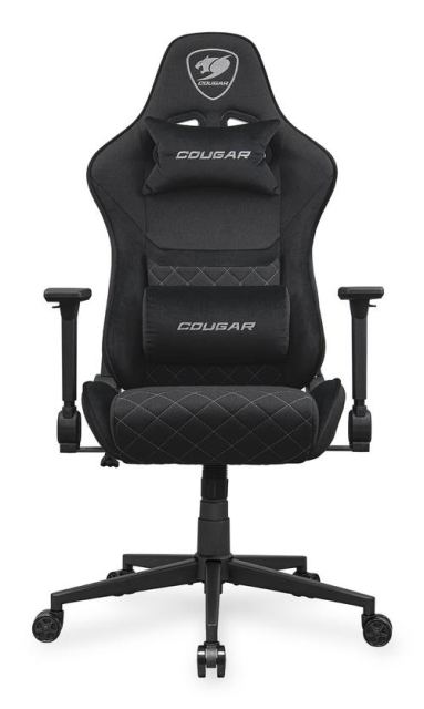 Scaun gaming COUGAR Armor One V2 Black F, Max 120 kg, Design ajustabil, Cotiere 4D (Negru)