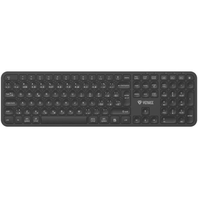 Yenkee Tastatura Wireless Yenkee EGO, Bluetooth/Wireless 2.4GHz, USB, Tastatura numerica, Negru